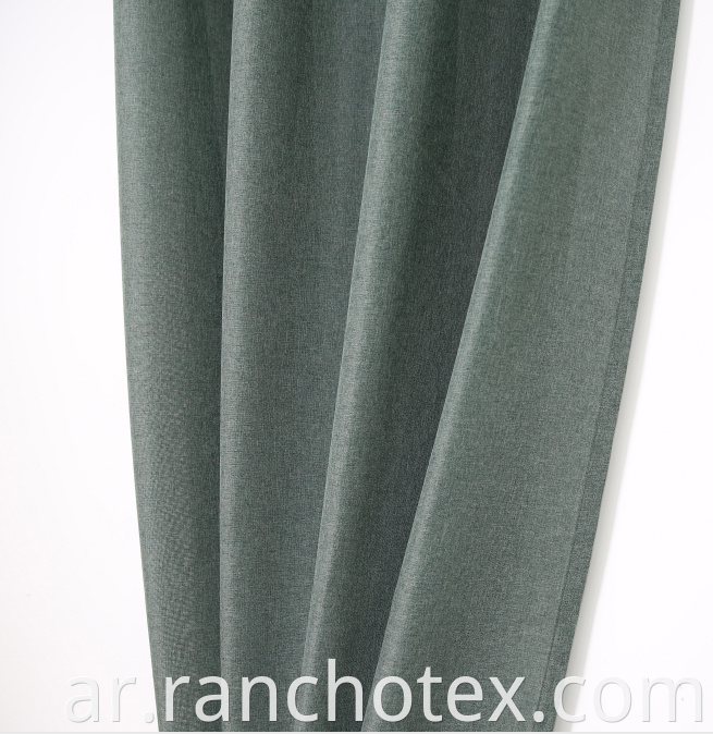 Love Luxury Closen Look Surtain 100 ٪ Polyester Plain Curtain Startains Gray Business Stertains